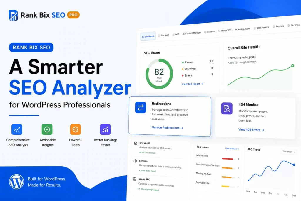 Meet RankBix  A Smarter SEO Analyzer For WordPress Professionals