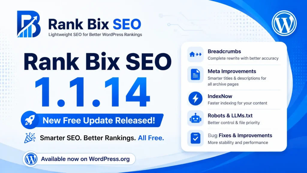 Rankbix seo version 1.1